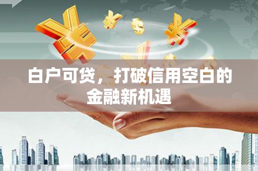 彰化白户可贷，打破信用空白的金融新机遇