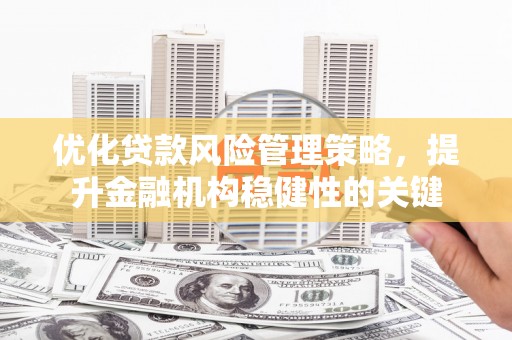 彰化优化贷款风险管理策略，提升金融机构稳健性的关键