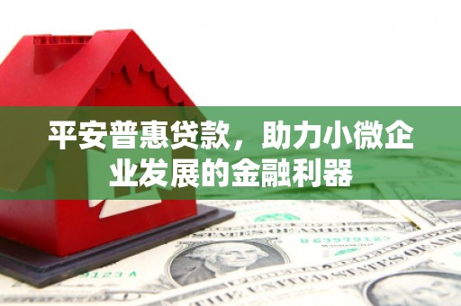 彰化平安普惠贷款，助力小微企业发展的金融利器